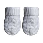 Newborn Baby Mittens Boys Girls Cable Knit Infants Toddlers Gloves Zero 0-12Mths