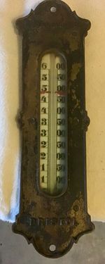 Large Victorian T Collins Industrial Bakers thermometer 