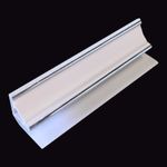4 Silver & White 5mm Coving Trims For Bathroom Ceiling Cladding Shower Wall PVC
