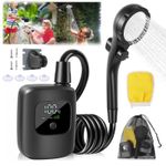 Portable Shower Camping Shower Outdoor Camping Shower Pump Electric Rechargeable