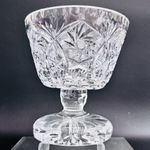 Vintage Waterford Crystal Heavy Footed Pedestal Centerpiece Compote 6.25” EUC