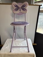 Y2K Vintage Claire’s Accessories Kids Chair Purple Butterfly Design