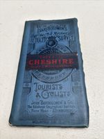 Bartholomew's Tourists & Cyclists Map Cheshire Vintage Antique Mawson Swan