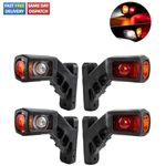 4 Recovery Side Marker Outline Led Lights Lamps 12 Volt 12v Trailer Truck Lorry