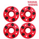 30MM WHEEL SPACERS LAND ROVER DISCOVERY MKII -DISCO 2, RANGE ROVER P38 RED   T2