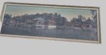 1979 SUMMER PALACE BEIJING ON RIVER PANORAMIC LARGE SILK STITCH PICTURE FRAMED.