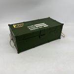 Vintage Action Man Army Green Carry Case Trunk Storage Box With Tray Handles