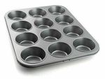 Non Stick Deep Cup Cake Baking Tray Tin Muffin Yorkshire Pudding Bakeware F&F 