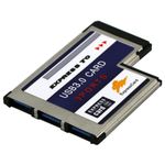3 Ports USB 3.0 to Expresscard 54mm Adapter Converter for PCMCIA Express Card