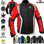 Mens Motorcycle Waterproof Cordura Textile Jacket Motorbike CE Armours 