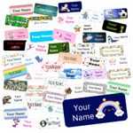 Stick on Clothing Labels, Name labels, waterproof sticker, dishwasher safe