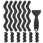 24 PCS Anti Slip Shower Stickers Black S Bathtub Non-Slip Stickers
