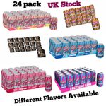 BARR since 1875, 24 pack Fizzy Drink Cans, No Sugar, 24 x 330 ML UK