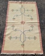 Vintage Traditional Handmade Beautiful Turkish Kilim Floor Rug Carpet 152x89 cm