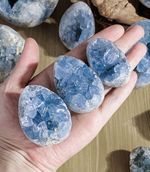 Natural Blue Celestite Crystal Cluster Healing Stone Mineral Specimen 50-100g