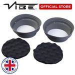 VIBE Adjustable 8" Speaker Baffle with Wave Diffuser. Speaker water guard