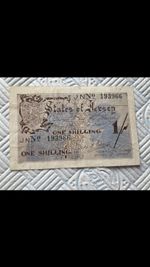 Jersey 1 Shilling Note 1941 – German Occupation – States of Jersey JNN 193966