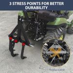 For Farming Garden CAT 0 & 1 Tractors Heavy Duty 3 Point Middle Buster Plow
