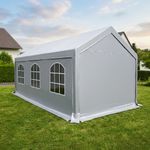 Garden Party Gazebo 300 x 600CM Party Tent, PE Tarpaulin, Grey