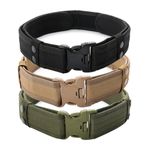 Fashion Men Canvas Combat Belts Quick Release Tactical Belt Outdoor Hunting