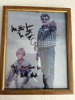 George Lucas and Jake Lloyd Star Wars Signed Autograph Photograph COA 