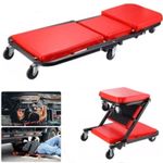 36" Professional Mechanics Car Van Creeper Large Crawler Board Padded Stool Seat