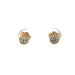 18ct 0.84 carat lab grown diamond stud earrings 2.3g (sh27128b)