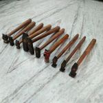 Set of 10 Black Iron Hammer Blacksmith Useful Item Woodworking Carpentry