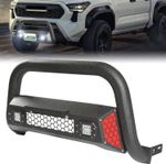 Bull Bar Fit for 2024 2025 2026 Toyota Tacoma with LED Lights & License Plate Br