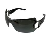 Dior Black Shield Wrap Oversized Sunglasses Unisex Stylish Eyewear CR39 Lenses