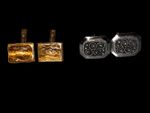 Pair Vintage Cufflinks 1/40 10K GF Yellow Gold Filled Signed RGP