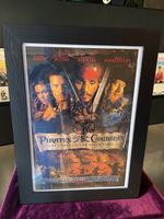 Pirates of the Caribbean - CAST SIGNED Johnny Depp & others - Framed & Glazed
