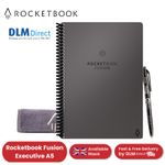 Rocketbook Fusion A5 Smart Notebook - Reusable Planner with 7 Page Styles & Pen