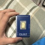 PAMP Suisse 5g Gold Bar 999.9 Fine Gold in Assay Card Cert No. A912670