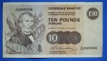 1982 Clydesdale Bank PLC £10 Ten Pound MacMillan "D/FN" banknote [32676]