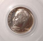 1982 No P Mintmark Roosevelt Dime Error, Strong Strike PCGS MS65 FB