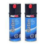 2 X PROXL PROSATIN 1K PETROL RESISTANT SATIN LACQUER CLEARCOAT AEROSOL 400ML