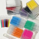 30Pcs Interdental Brushes I-Shape 0.6-1.5mm Between Teeth Cleaning Oral Care