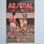 ARSENAL V. COLOGNE - 27.1.81 FRIENDLY