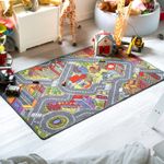 Kids City Play Mat Road Map Rug Educational Baby Nursery Non Slip Toy Car 0+