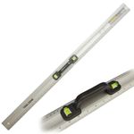 1 Metre Ruler Safety Spirit Level Metal Steel Aluminium Straight Edge 1M Handle