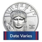 Random Year $25 1/4-oz American Platinum Eagle BU