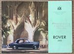 ROVER 60-75-90 Car Sales Brochure For 1955 #E&OE