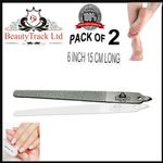 Diamond Deb Nail Pack Of 2 Stainless Steel Coated File 6.0" Manicure Pedicure UK