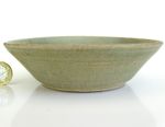 ANTIQUE CIRCA 1600 CHINESE MING DYNASTY PALE GREEN PART CELADON GLAZED BOWL