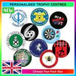 PERSONALISED TROPHY CENTER * Sports Printed Domed 25mm Centres Customised Award