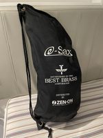 Best Brass e-Sax Alto Sax Practice Mute with Bag, White in Very Good Conditions