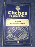 Chelsea v Manchester United Programme 26th April 1958
