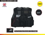 GSW High-Visibility Security Plain Vest Reflective Strips Durable  & Lightweight
