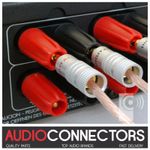 EDGE 4mm Banana Z-Plug / BFA (Straight) Gold Plated (6 Pack)